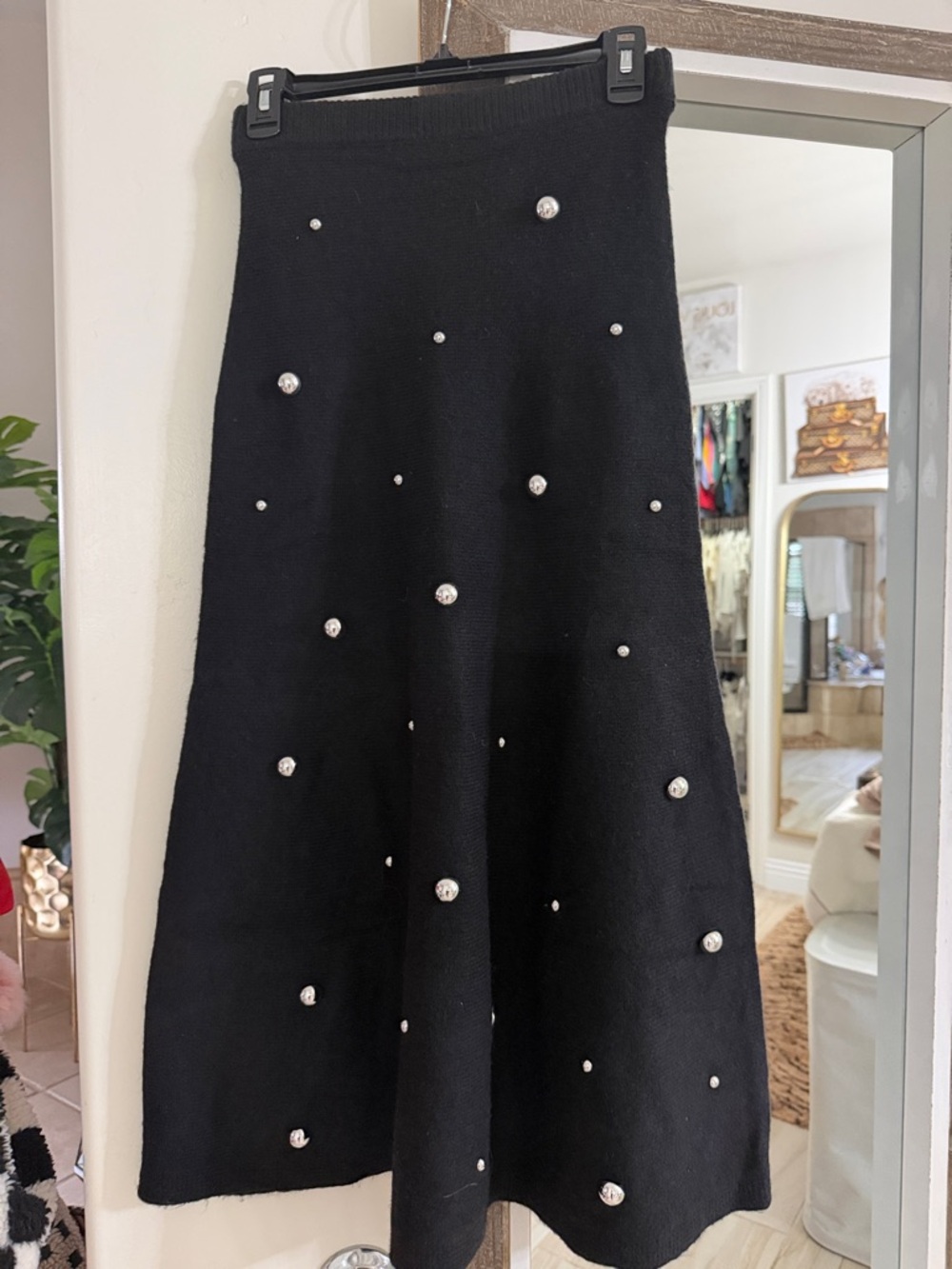 H&M NWT skirt with metal embellishments womans size XS